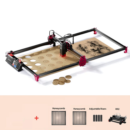 Wireless AlgoLaser DIY KIT MK2 Expand Large Area 400*850mm High Speed Laser Engraver Wood Cutting Machine with 10W Laser Module
