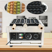 Wafelijzer - Wafelmaker - Waffle iron - Waffle Machine - Regelbare Thermostaat - 1500W Professionele Wafelbal Maker - Non-Stick & Commercieel Gebruik - Zilver
