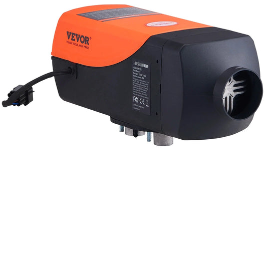 Vevor - Alles in één autoverwarming - Dieselverwarming - Benzineluchtverwarming - Dieselverwarming met afstandsbediening - voor auto, vrachtwagen, boot - 5KW Split-type met app - Oranje - QUORE