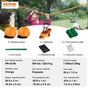 Vevor - Slack Line - Slackline Kids - Slackline Set - Complete Slackline Set - voor Kinderen, Volwassenen