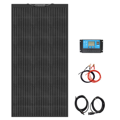 Zonnepaneel - Zonnepanelen - Monokristallijn - 120W - Flexibel - Voor Caravan - Camper - Boot of Thuisgebruik - 1 Stuks Kit