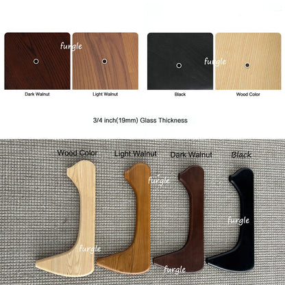 Wood Color Panel Desk Glass Table Living Room Furniture Home Coffee Table Modern Simple Dining Table For Bedroom Side Desk Table