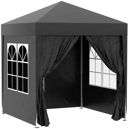 Inklapbaar Buitenpaviljoen – Tuinpaviljoen – Partytent – Overkapping – Beschutting – 2 X 2 Meter – Water- En UV-Bestendig