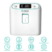 Zuurstofconcentrator - Oxygen Concentrator - Zuurstofpomp - Luchtreiniger - Pollen - Zuurstof - Draagbaar - 96% Concentratie - 1L-8L - Zuurstof Generator - Wit