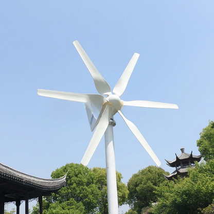 Windturbine - Windmolen - Windturbine Generator - Windenergie - Horizontale As - 3000W - 48V - Met vrije controle - 6 Messen - Stille en Efficiënte Energieoplossing - voor Thuisgebruik