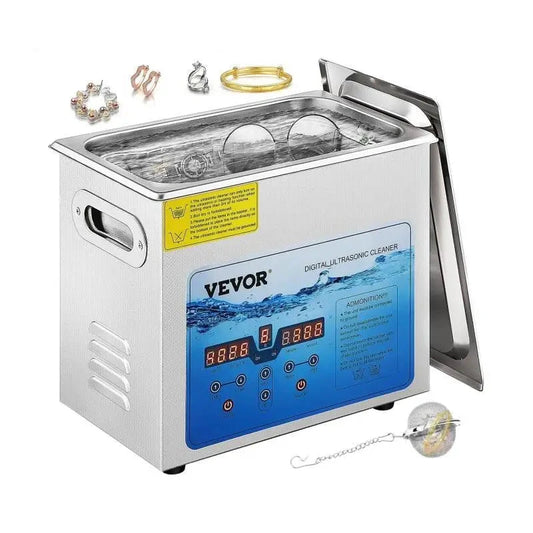 Ultrasone reiniger - Wasmachine - Ultra Sonic Cleaner - Ultrasone Reiniger Bril - 6L - 36-40KHz Regelbare Frequentie Vaatwassers - QUORE
