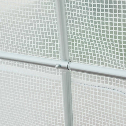 Kas – Kasje – Plantenkas – Broeikas – Ruim Metalen Frame – UV-Bestendige PE-Folie – Ventilatieramen