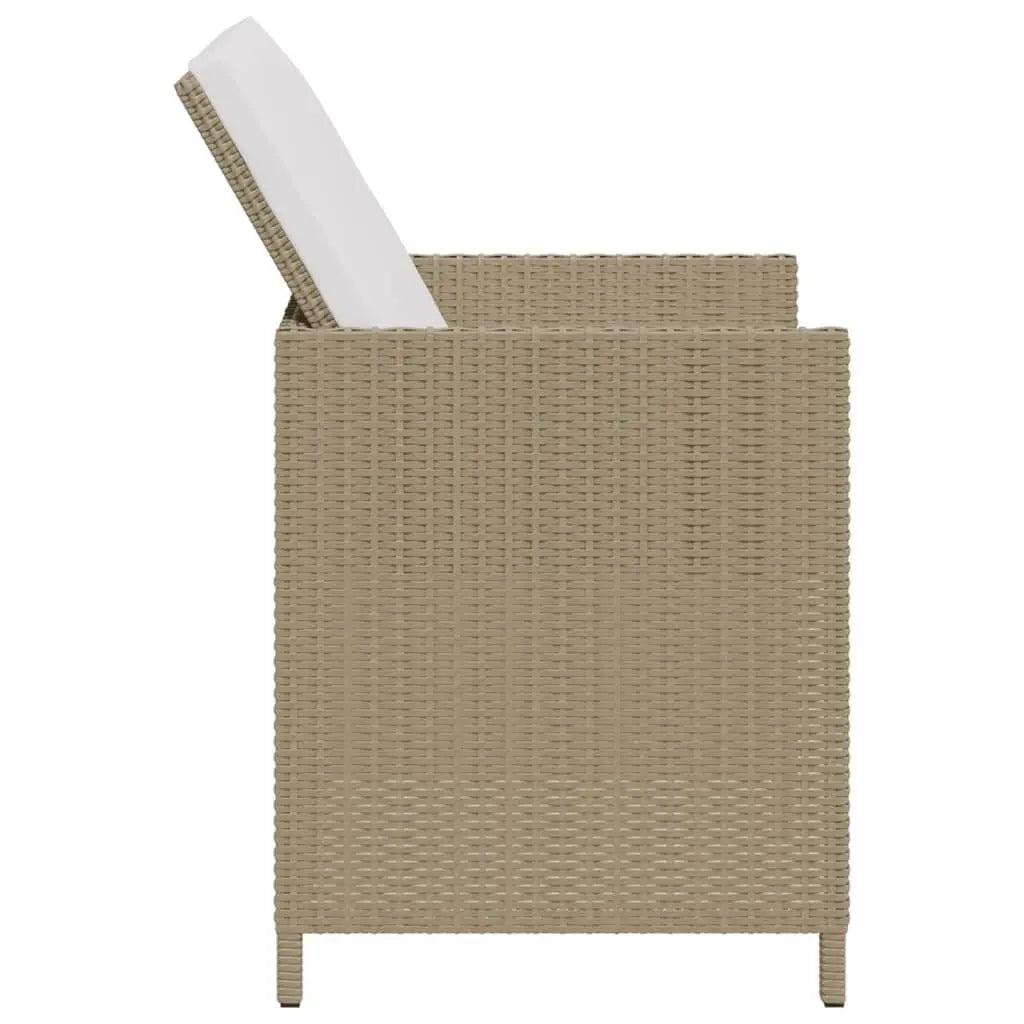 Tuinstoelen – Buitenstoelen – Terrasstoelen – Balkonstoelen – Weerbestendig Resin – Gepoedercoat Stalen Frame - 52 x 56 x 85 cm