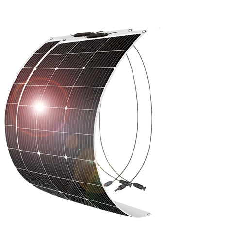 Dokio - Solar panel - Foldable solar panel - solar panels complete package - Monocrystalline silicon - 200W - 18V - Black