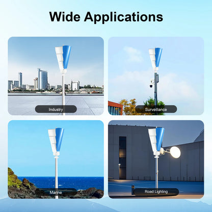Verticale Windturbine – Windgenerator – Thuisenergie – Duurzame Energie – 100W Vermogen – IP67 Waterdicht