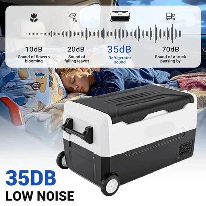 12V Koelkast – Camping Koelbox – Mobiele Koelbox – Auto Koelkast – 35 Liter – Bluetooth App Bediening – Energiezuinig En Stil