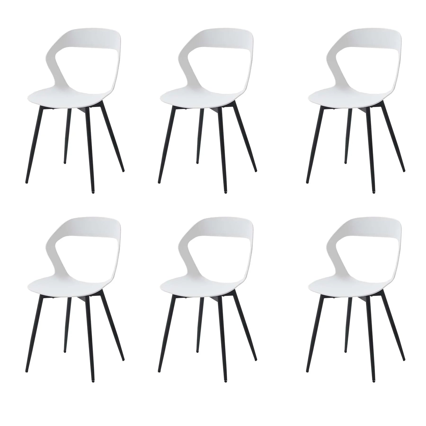 Eetkamerstoel - Eetkamerstoelen Set van 6 - Keukenstoelen - Keukenkruk - Keuken Stoelen - Montage - QUORE