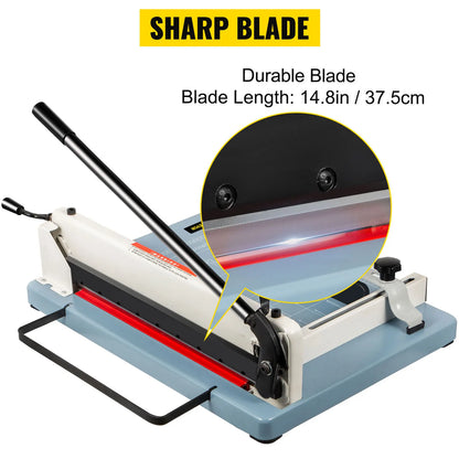 Paper Cutter - Paper Trimmer - Paper Shredder - Cutting Plotter - A4 12” Manual Paper Cutter - Heavy Duty - 300 Sheets Die Cutters Use - for Factory School Office Accessories