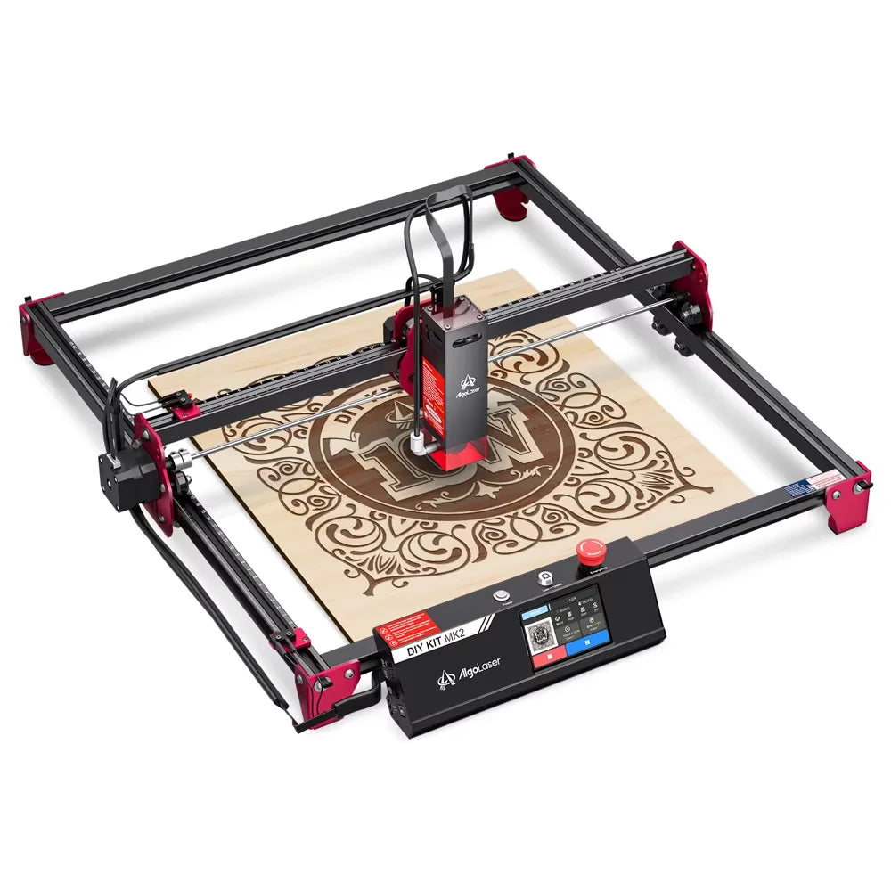 AlgoLaser DIY KIT MK2 Laser Engraver 10W Output Power, 3.5” Color Touch Screen App Offline Control, DIY Engraver Cutter Tool