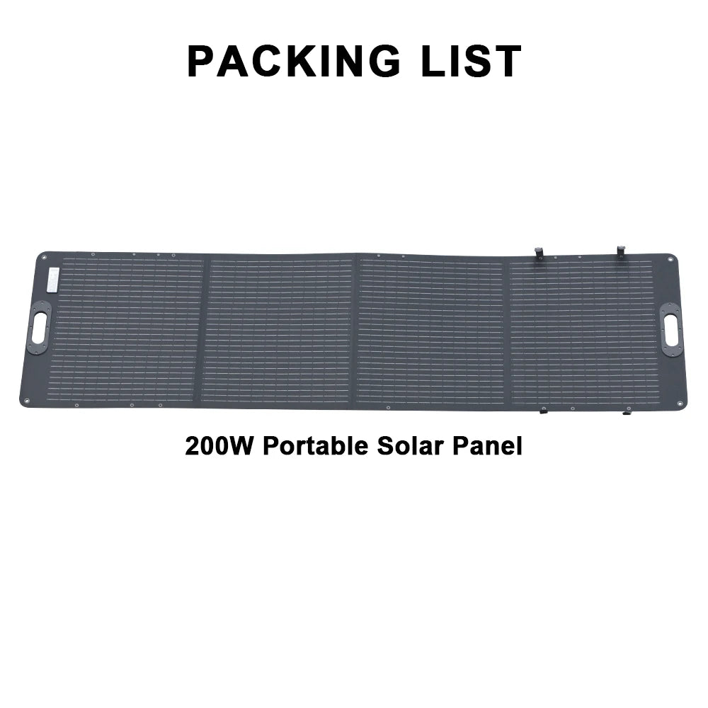 Zonnepaneel - Monokristallijn - Zonnepanelen - ETFE - Flexibel - 200W - Camping - Draagbaar - Vouwbaar Zonnepaneel Kit - voor Reizen - Telefoon - Boot - RV 20.5V