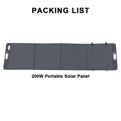 Zonnepaneel - Monokristallijn - Zonnepanelen - ETFE - Flexibel - 200W - Camping - Draagbaar - Vouwbaar Zonnepaneel Kit - voor Reizen - Telefoon - Boot - RV 20.5V