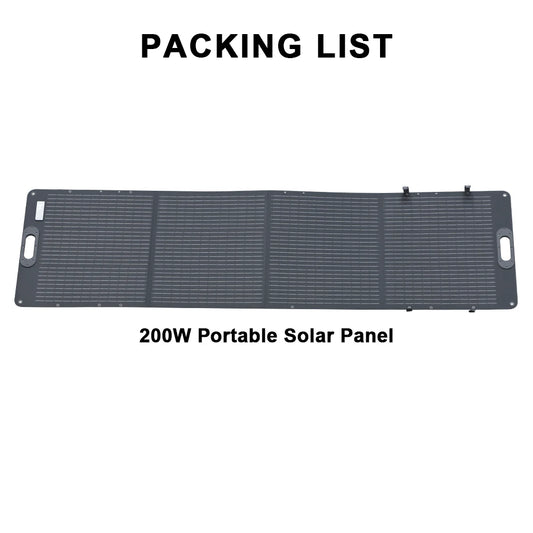 Zonnepaneel - Monokristallijn - Zonnepanelen - ETFE - Flexibel - 200W - Camping - Draagbaar - Vouwbaar Zonnepaneel Kit - voor Reizen - Telefoon - Boot - RV 20.5V