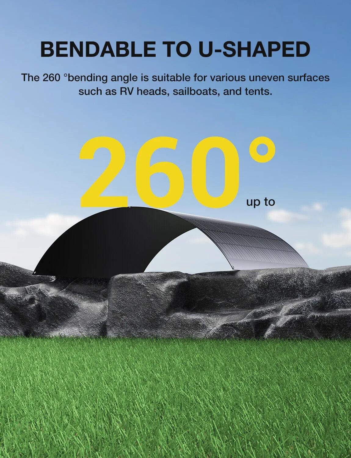 Flexibele Zonnepanelenkit – Zonne-energiesysteem – Flexibele Panelen – Lichtgewicht Zonnepanelen – 2x240W Vermogen – Weerbestendig
