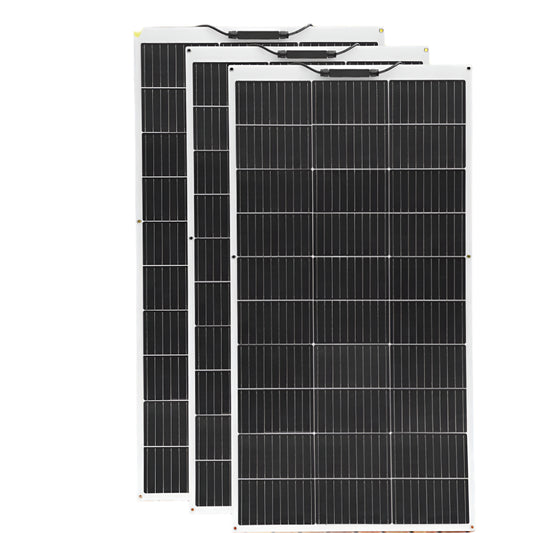Zonnepaneel - Zonnepanelen - Zonne-energie - 16.5V Fotovoltaïsche Celmodule - Flexibel - Monocrystalline Silicon - 300W - 3 Stuks - Waterdicht - voor Boot - Camper - Caravan - RV - Tuin - QUORE