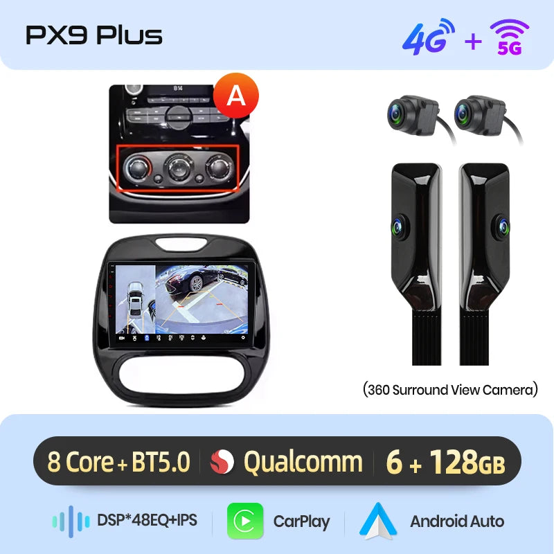 Android Multimedia Unit – Carplay Systeem – Autoradio – Navigatiesysteem – Touchscreen Radio – 9 Inch IPS HD – Draadloos CarPlay & Android Auto