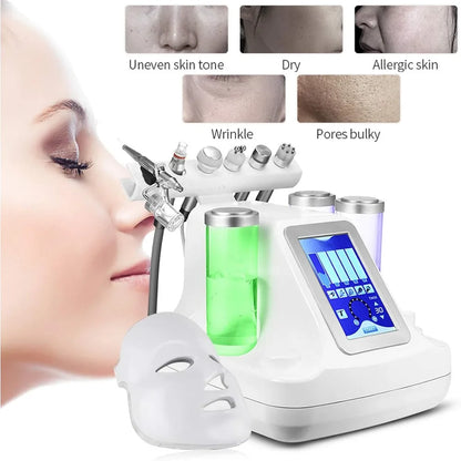 7-in-1 Water Oxygen Beauty Machine – Schoonheidsapparaat – Huidverzorging – Gezichtsbehandeling – Anti-Acne – Microdermabrasie – Instelbare Intensiteit
