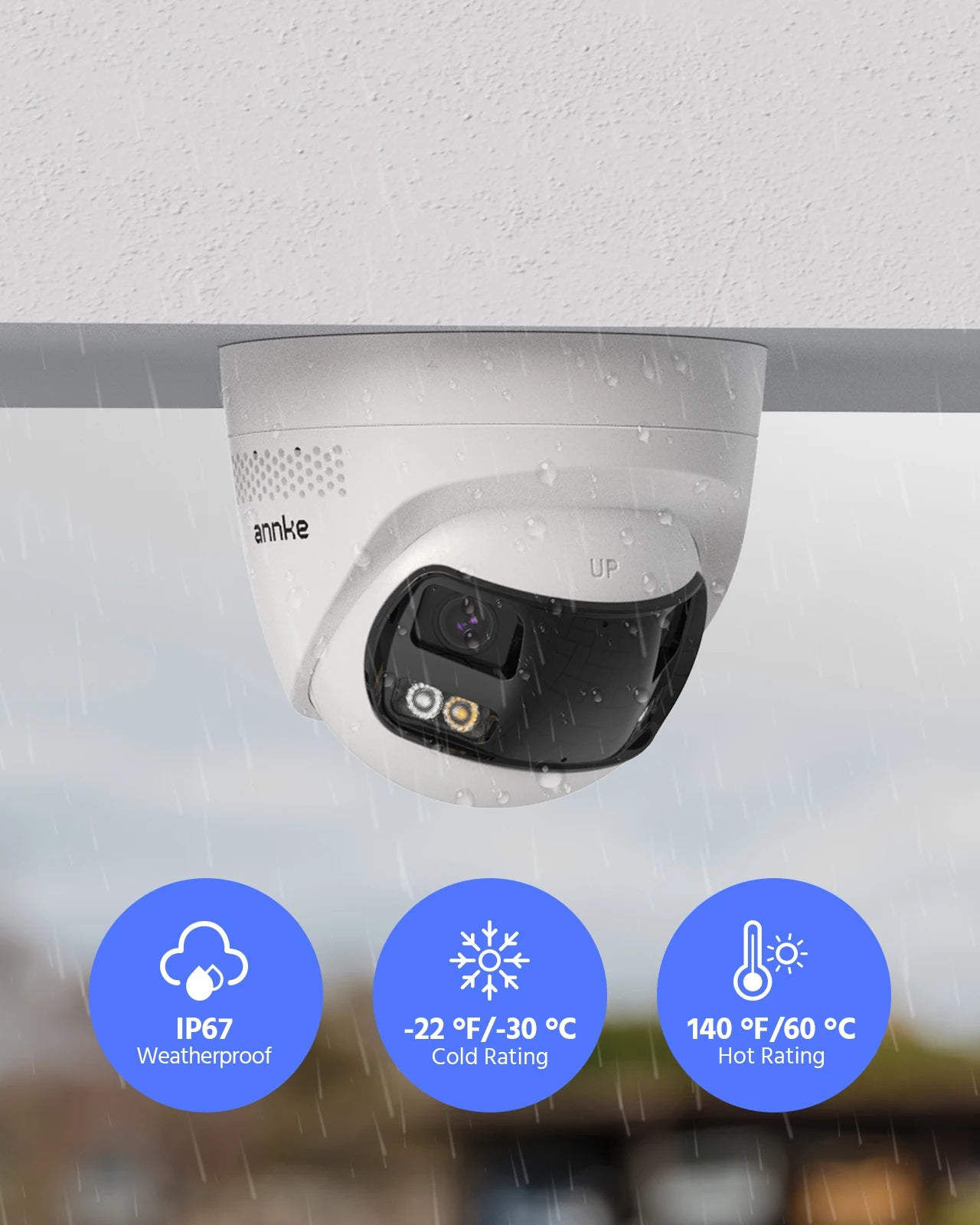 4K Bewakingsset – Beveiligingscamera – CCTV Camera – IP Camera – Surveillance Kit – 4 Stuks Dual Lens – 2TB Opslag – 180° Panoramisch Uitzicht – AI Menselijke Detectie - QUORE