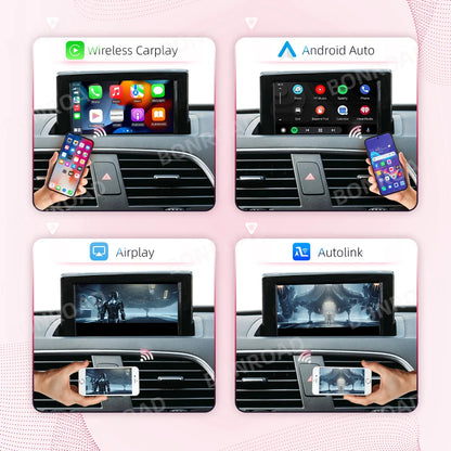 Carplay Adapter – Draadloze Dongle – Interface Adapter – Auto Multimedia Adapter – Android Auto – Draadloze Connectie – Mirror Link – AirPlay – Bluetooth – Voor Audi A1 & Q3 2012-2018