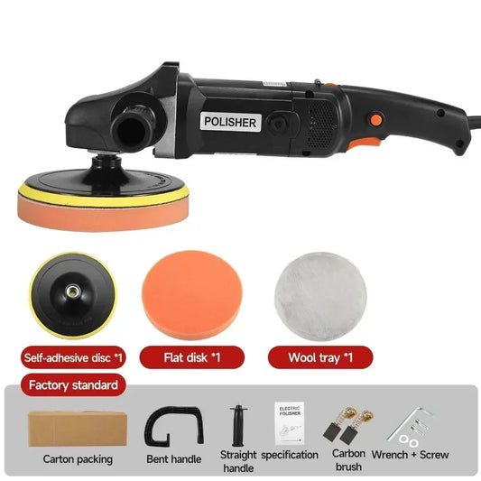 Autopolijstmachine – Polijstmachine – Carpolisher – Auto Glansmachine – Lakpolijstmachine – 1250 Watt Motor – Variabele Snelheid 600-3600 RPM