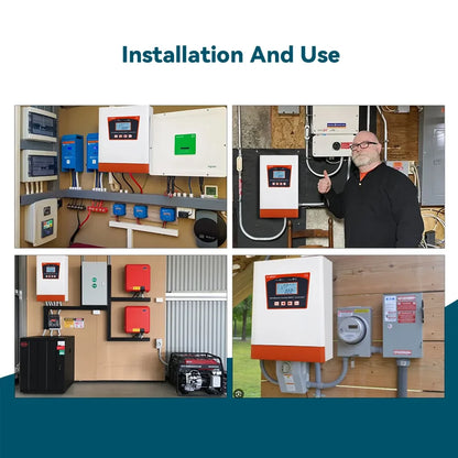 Hybride Dubbele MPPT Laadregelaar – Zonne-energie Regulator – Windturbine Controller – Acculader – Energiebeheer 3000W – Automatische 24V/48V Spanning Detectie