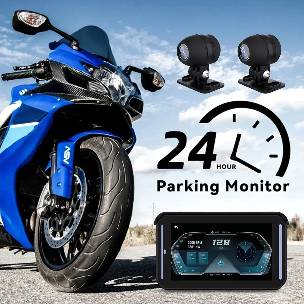 Motorfiets GPS – Motornavigatie – Motorhouders – Telefoonhouder – Navigatie Accessoires – 5 Inch Scherm – Draadloze Apple CarPlay & Android Auto