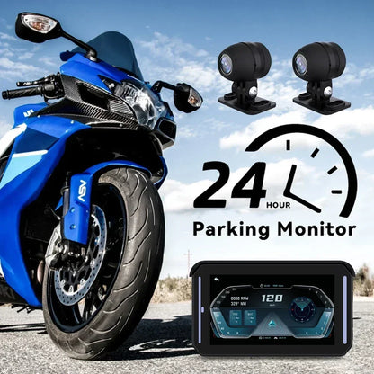 Motorfiets GPS – Motornavigatie – Motorhouders – Telefoonhouder – Navigatie Accessoires – 5 Inch Scherm – Draadloze Apple CarPlay & Android Auto