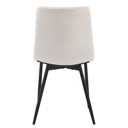 Eetkamerstoelset van 4 - Stoel - Woonkamerstoel - Eetkamer - 44 cm x 81 cm x 51 cm - Crème