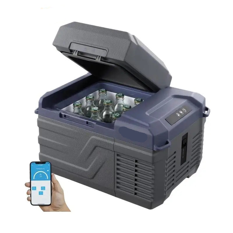 Auto Koelkast - Elektrische Koelbox - Koelbox - Mini Koelkast - 45L Capaciteit - 12/24V DC Compressor - Enkel & Dual-Zone - Bluetooth Temperatuurregeling - Draagbare - Geschikt voor Outdoor Camping & RV