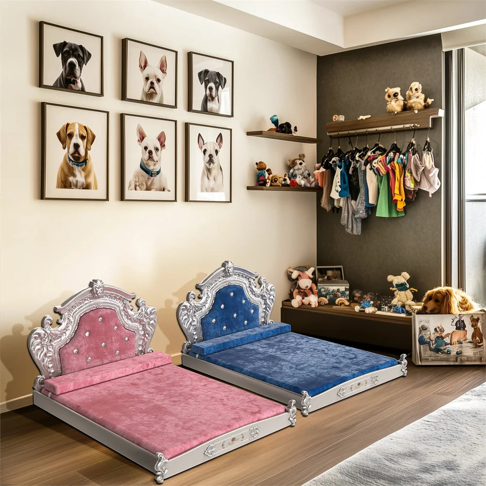 Hondenbed – Groot Hondenkussen – Luxe Hondenmand – Fluwelen Bed – Stevig Frame – Verwijderbare Wasbare Hoes - Roze - XXL