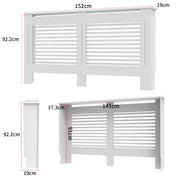 Radiatorombouwen - Radiatorbekleding - Woonkamer Meubels - Moderne Minimalistische Stijl - Horizontaal - Groot - Buiten 152x19x92.2cm/59.8x7.4x36inch - Binnen 145x17.3x91cm/57x6.8x35.8inch - Wit