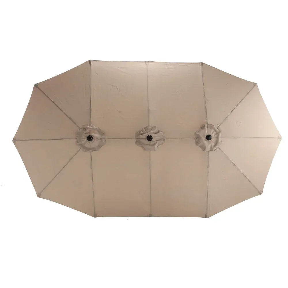Parasol – Dubbele Parasol – Grote Parasol – Rechthoekige Parasol – Extra Groot – Stalen Frame – 100% Polyester Doek