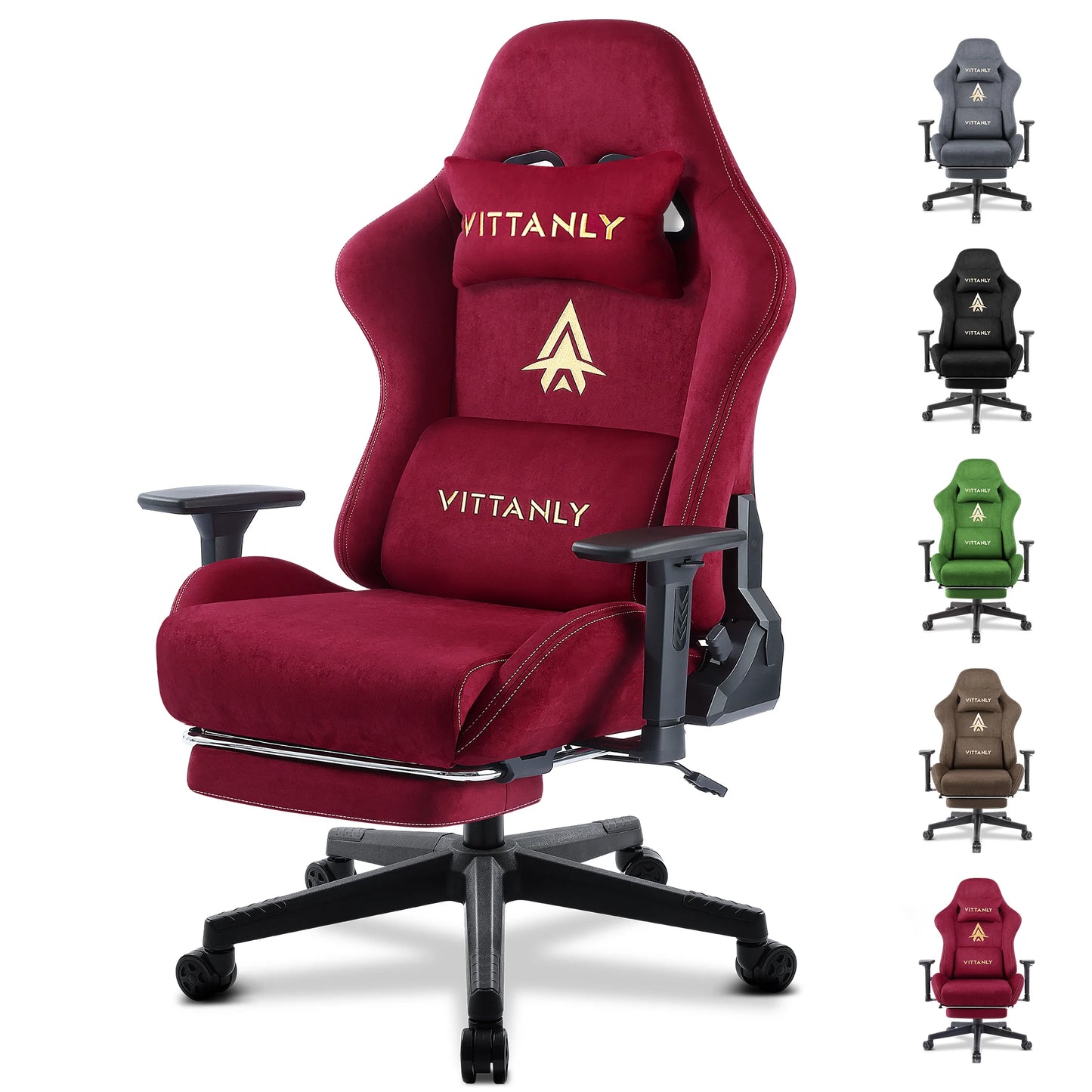 Gamingstoel – Gamestoel – Gaming Chair – Game Stoel – Bureaustoel – Ergonomisch Design – Hoogwaardig Suède - QUORE
