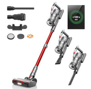 Cordless Stick Vacuum Cleaner - Stick Vacuum Cleaner - Vacuum Cleaner - Cordless Stick Vacuum Cleaner - Powerful Suction - 55 min. Running Time - 38000PA - 500W - Red