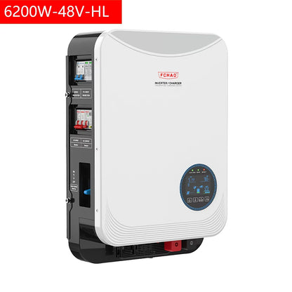 Zonne-omvormer – Hybride Inverter – Solar Inverter – MPPT Laadregelaar – Zuivere Sinusgolf – 6,2 kW Vermogen – WiFi Monitoring - QUORE