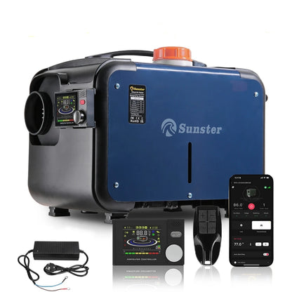 Dieselverwarming – Dieselkachel – Busverwarming – Camperverwarming – 8 kW Vermogen – Fluisterstil – Bluetooth Bediening