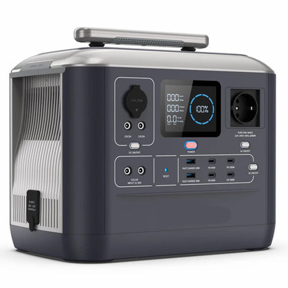 Powerstation - Draagbare Krachtcentrale – Powerbank – Noodstroomvoorziening – Energieopslag – Zonne-accu – 1075 Wh Capaciteit – Snelle Oplaadtijd