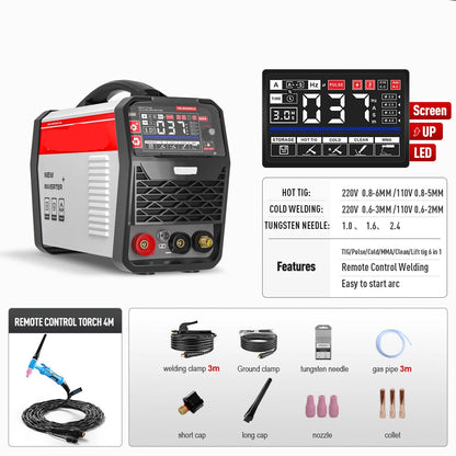 TIG-Lasmachine – Lasapparaat – Metaallasmachine – Precisie Lasser – 200 Ampère – 110V/220V Gebruik