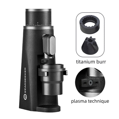 Elektrische Koffiemolen – Koffiemolen – Koffiemolen Met Maalkegel – Koffiebonenmolen – Instelbare Maling – 48W Motor – Aluminium Behuizing - QUORE