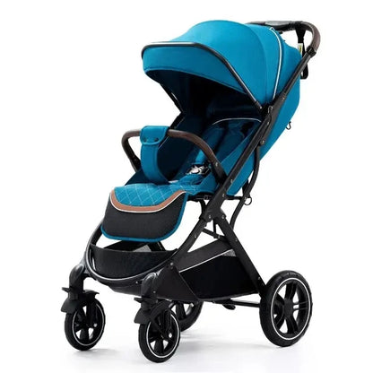 Kinderwagen – Wandelwagen - Babywagen – Opvouwbaar - 3-in-1 - Multifunctioneel - Lichtgewicht - Comfortabel - Veilig – Schokabsorptie - Groen