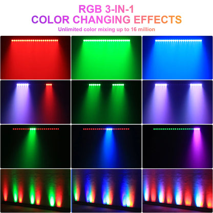 Wandlamp – RGB Wandverlichting – LED Wall Washer – Buitenlamp – Feestverlichting – 4 stuks 100W – IP65 Waterdicht Aluminium