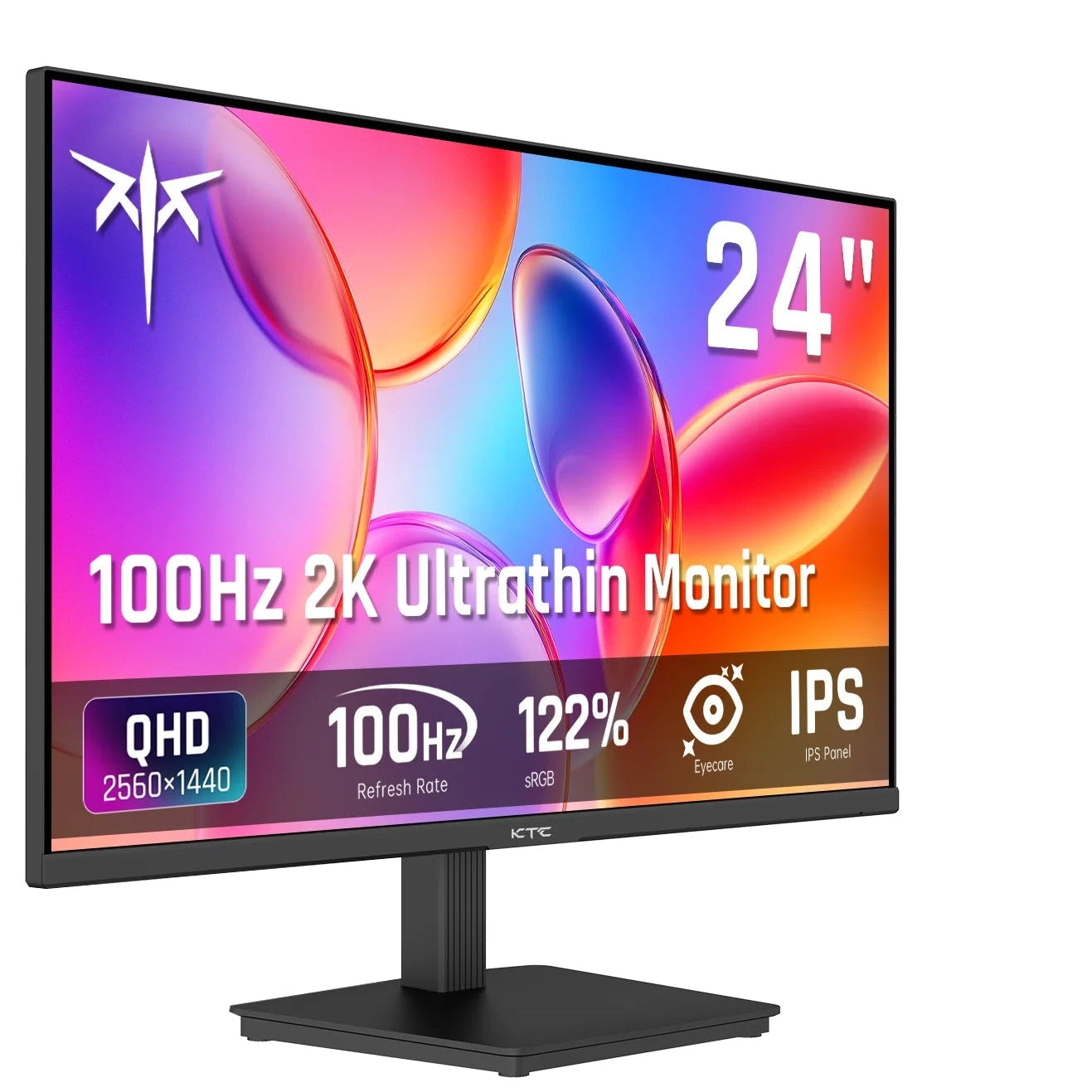 Gaming Monitor – Pc Scherm – Computermonitor – Beeldscherm – 24 Inch QHD – 2560x1440 Resolutie – IPS Paneel – 100Hz Verversingssnelheid – Adaptive Sync – HDR10 – VESA Mount