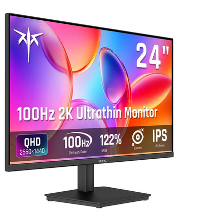 Gaming Monitor – Pc Scherm – Computermonitor – Beeldscherm – 24 Inch QHD – 2560x1440 Resolutie – IPS Paneel – 100Hz Verversingssnelheid – Adaptive Sync – HDR10 – VESA Mount