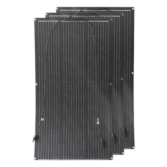 Zonnepaneel - Zonnepanelen - Zonnepanelen met stekker - Zonnepaneel camper - Zonnepanelen plat dak - 300W - Hoogwaardige ETFE Flexibele Zonnepaneel Monokristallijn Kit voor 12V Acculader - Off-Grid Power Camping