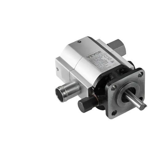 Vevor - Hydraulic Pump - 2-Stage - 13 GPM Extruded Aluminum Pack - For Log Splitter - 3000 PSI - 1/2" NPT 4 Bolts to 2" X 2" Square - Silver