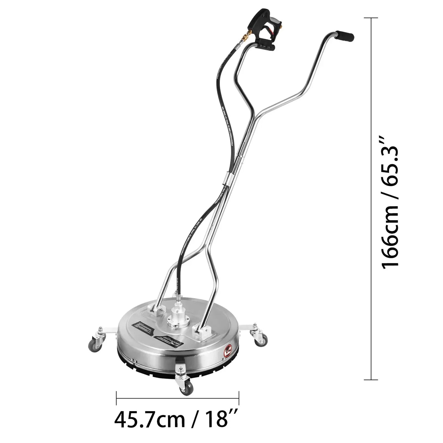 Hogedrukreiniger - Oppervlaktereiniger - Terrasreiniger - Karcher - 18Inch - 4000 PSI - met 3/8" Snelkoppeling, Geschikt - voor Terrassen en Opritten